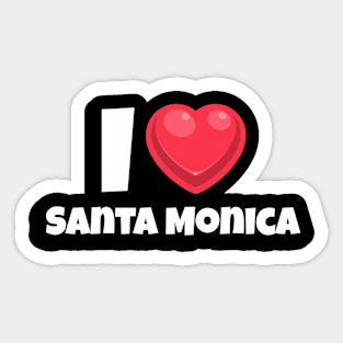 I love Santa Monica Sticker